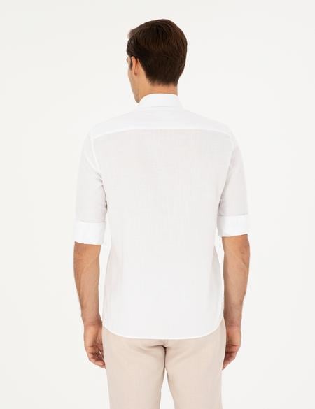 Yeşil Regular Fit Uzun Kollu Gömlek - 50284177013