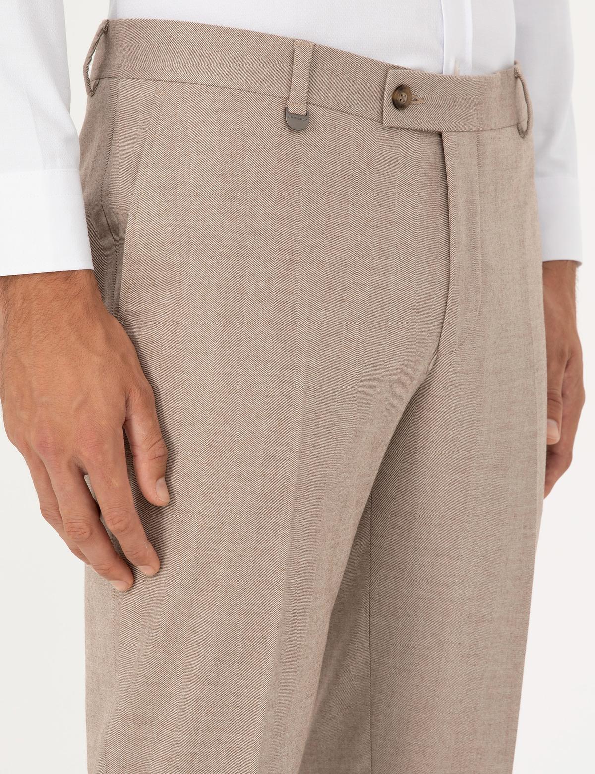 Bej Ex. Slim Fit Kumaş Pantolon - 50295056075