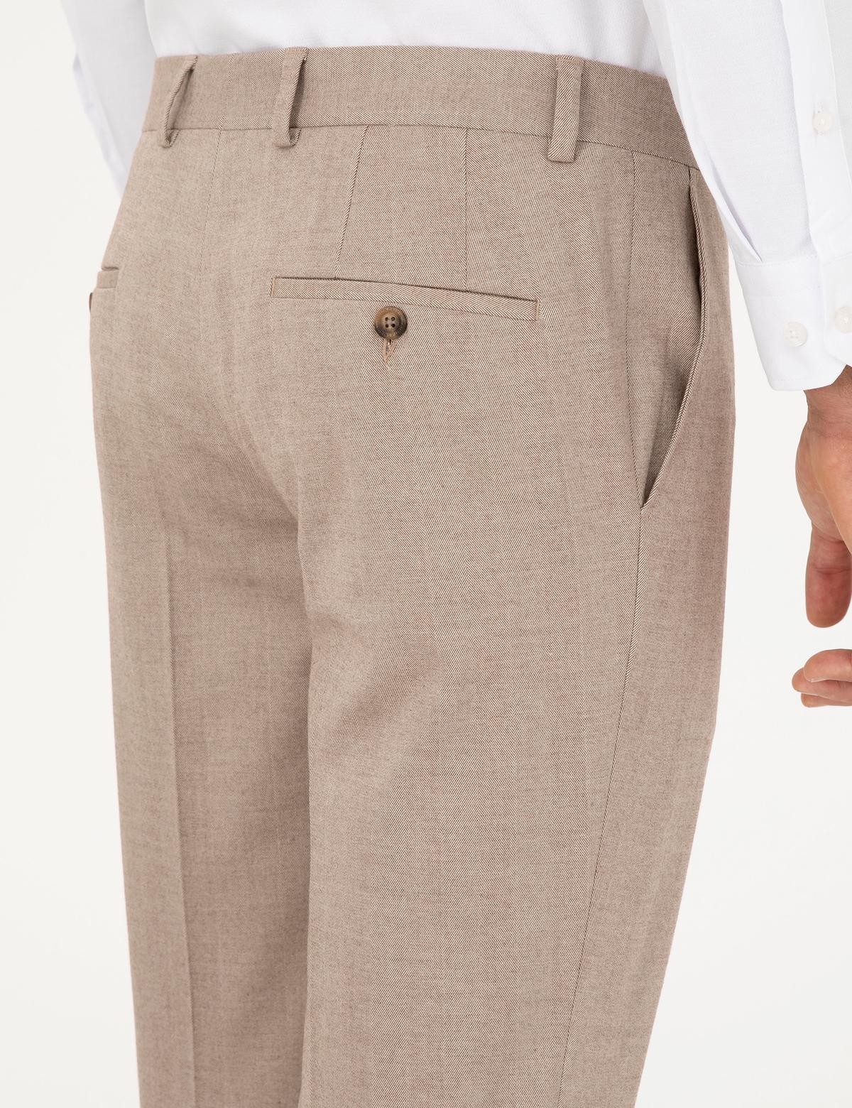 Bej Ex. Slim Fit Kumaş Pantolon - 50295056075