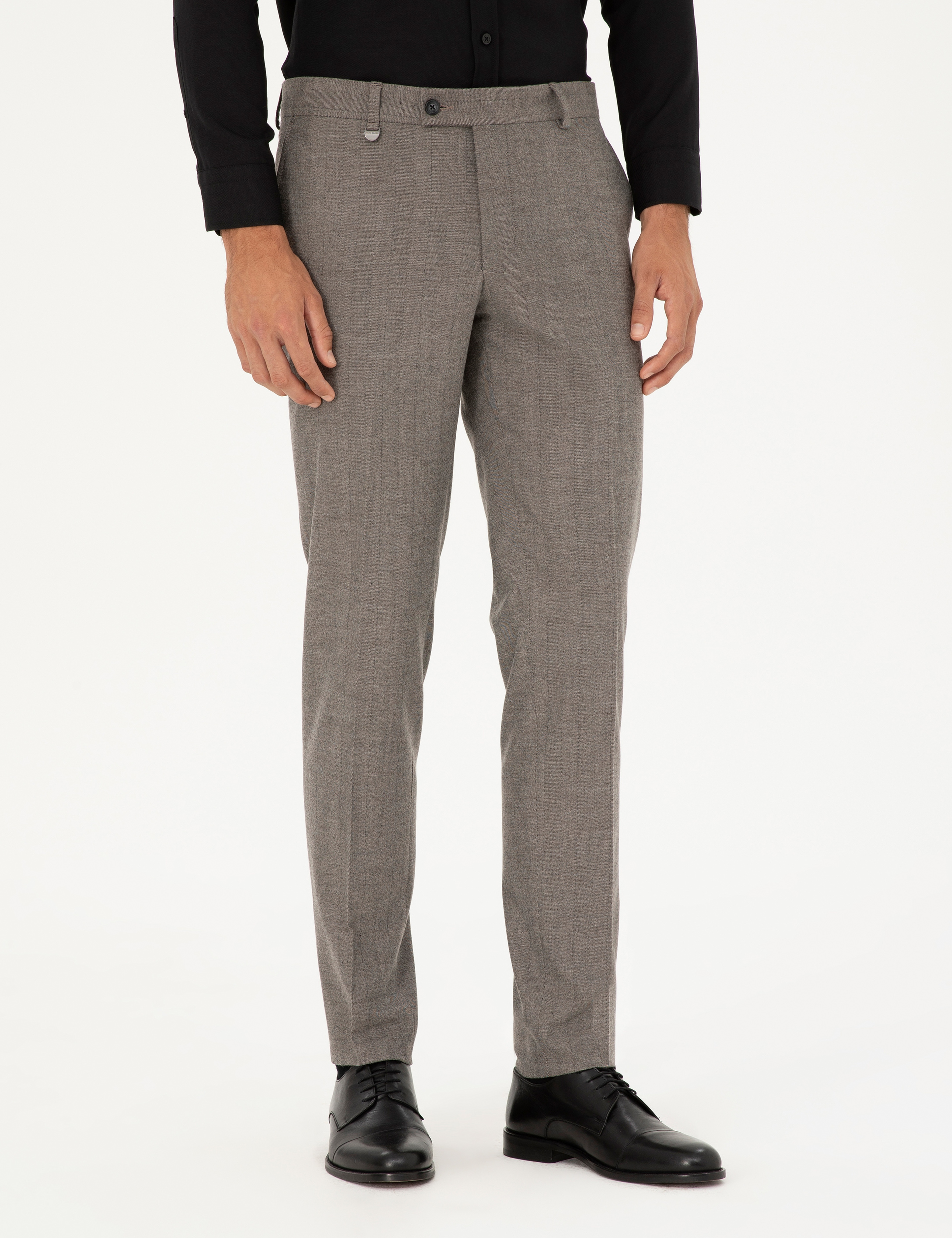 Gri Ex. Slim Fit Kumaş Pantolon - Image 2
