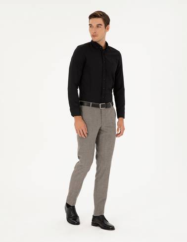 Gri Ex. Slim Fit Kumaş Pantolon
