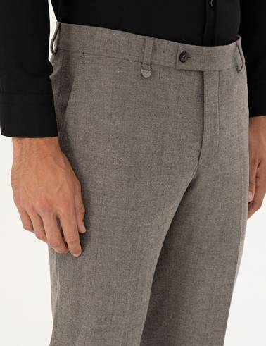 Gri Ex. Slim Fit Kumaş Pantolon