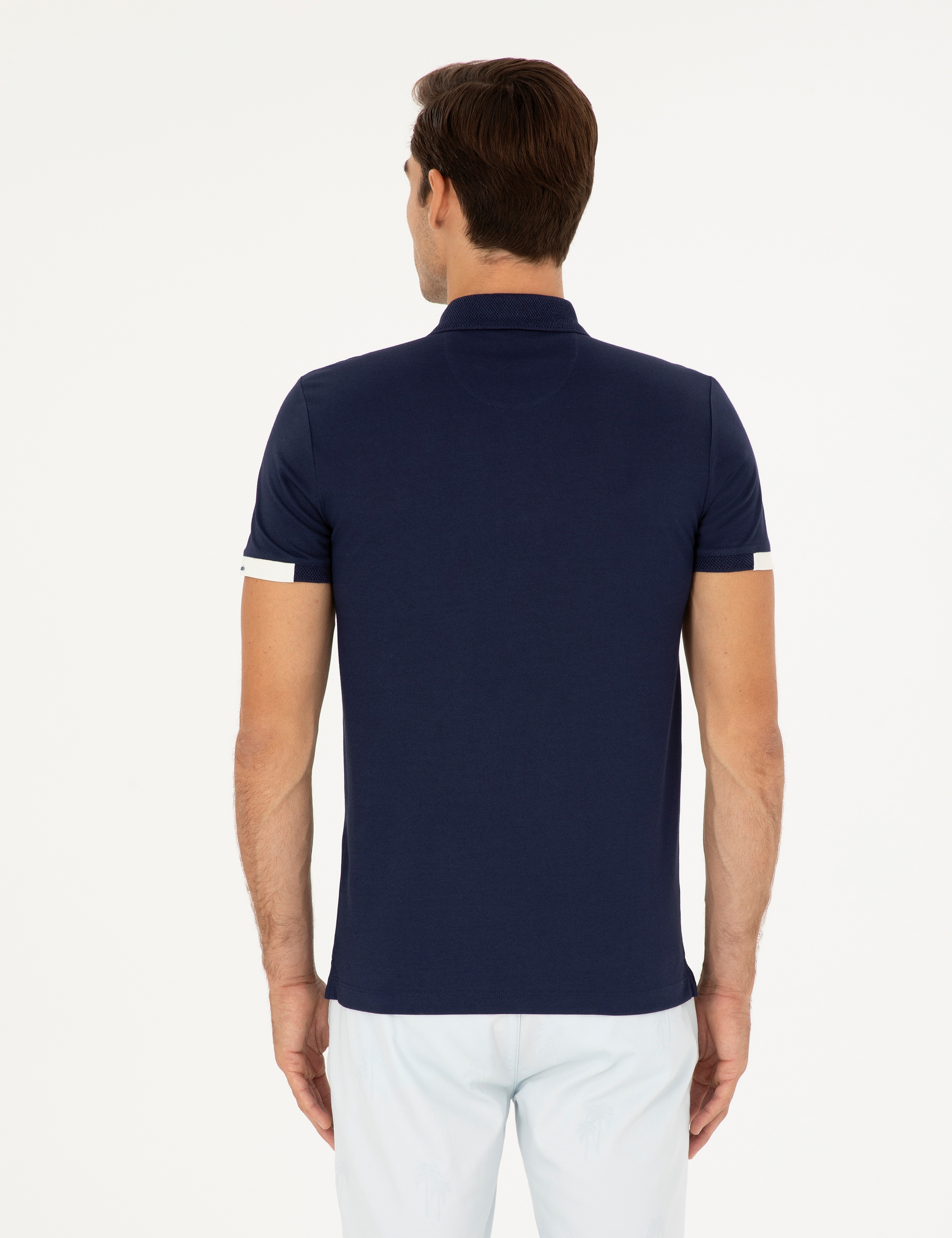 Lacivert Slim Fit Tişört - Image 5