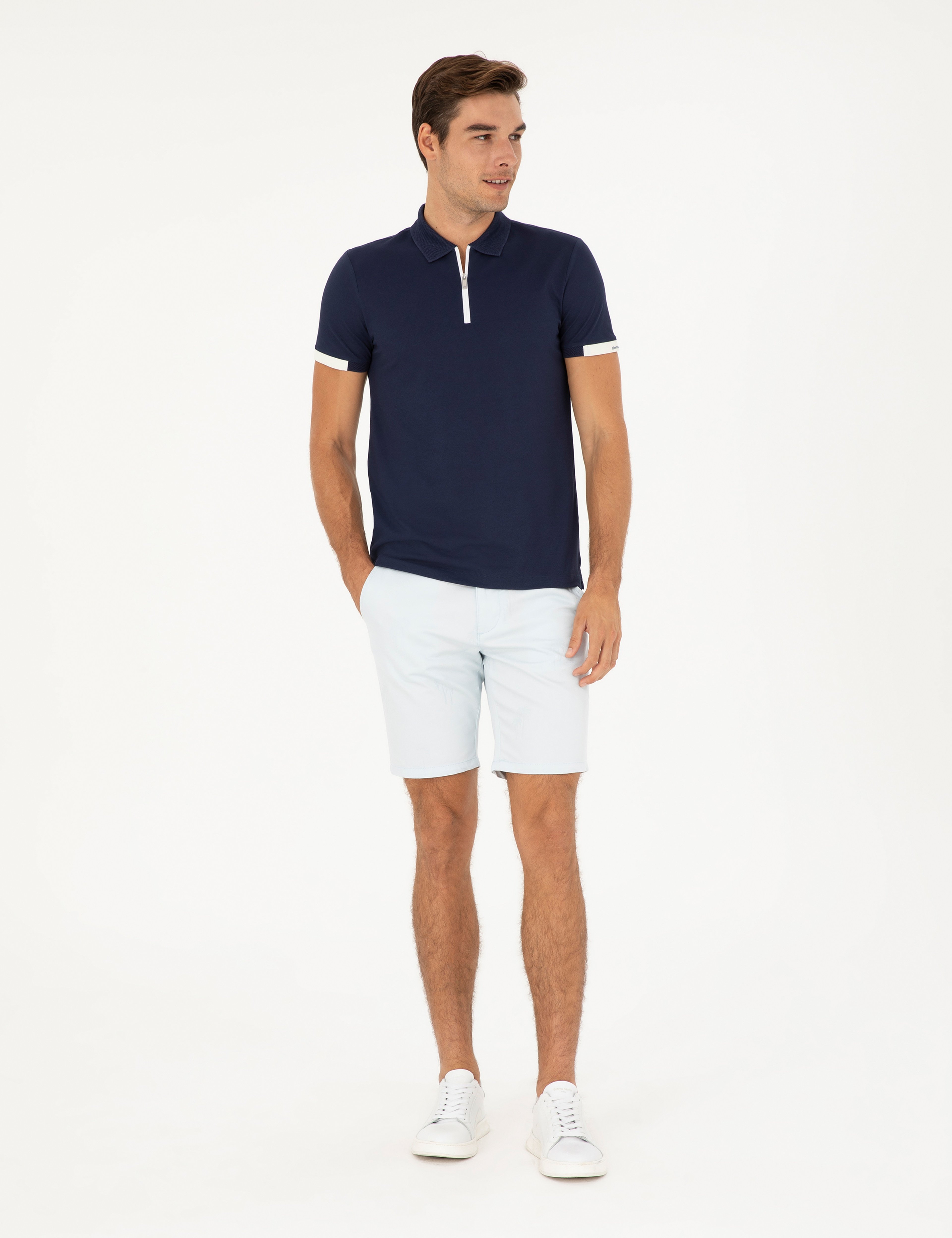 Lacivert Slim Fit Tişört