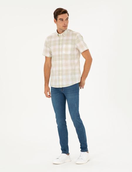 Haki Regular Fit Kısa Kollu Gömlek - 50288786027