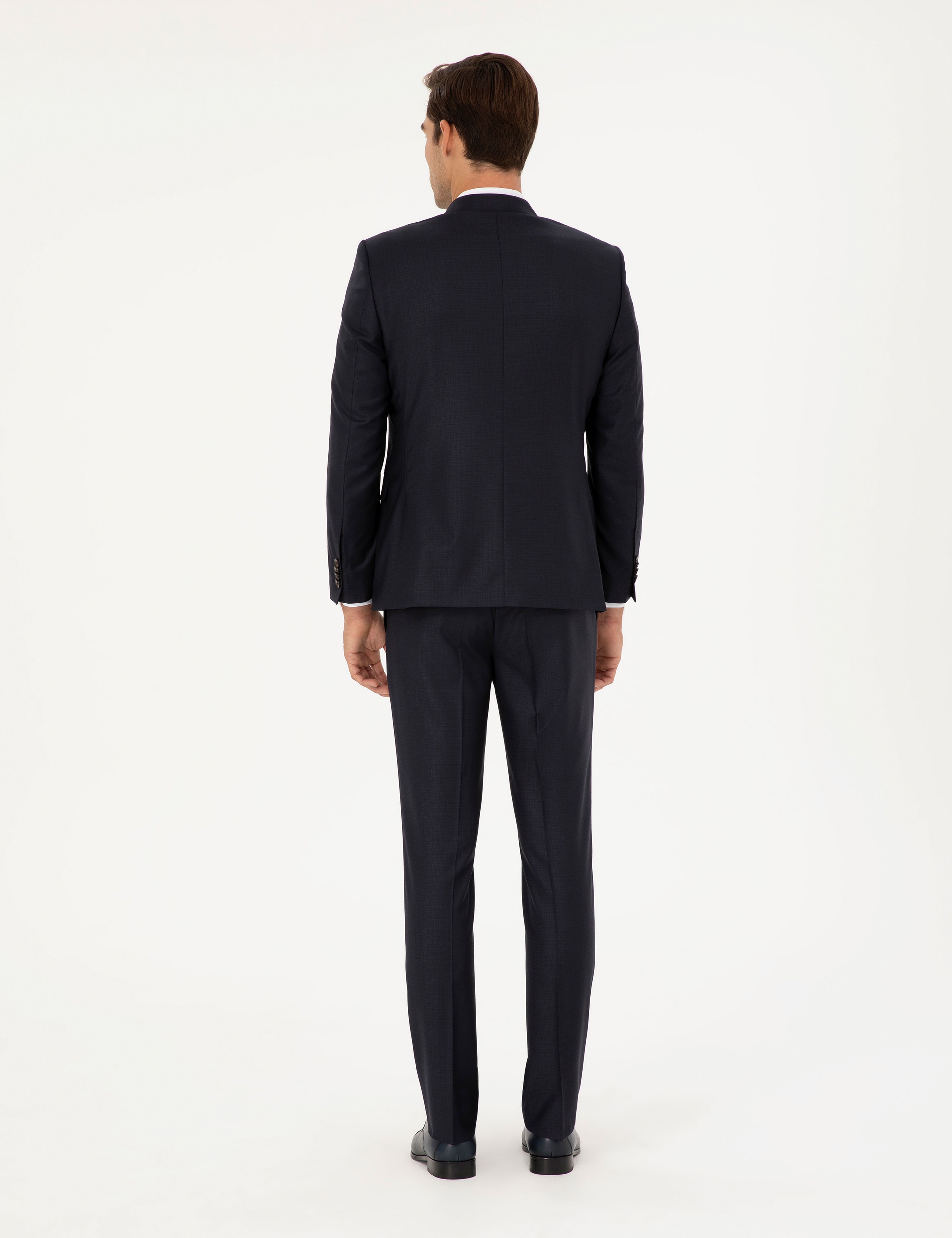Lacivert Slim Fit Takım Elbise - Image 5