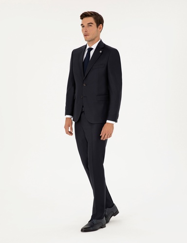 Lacivert Slim Fit Takım Elbise