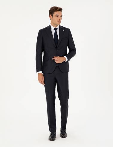 Lacivert Slim Fit Takım Elbise