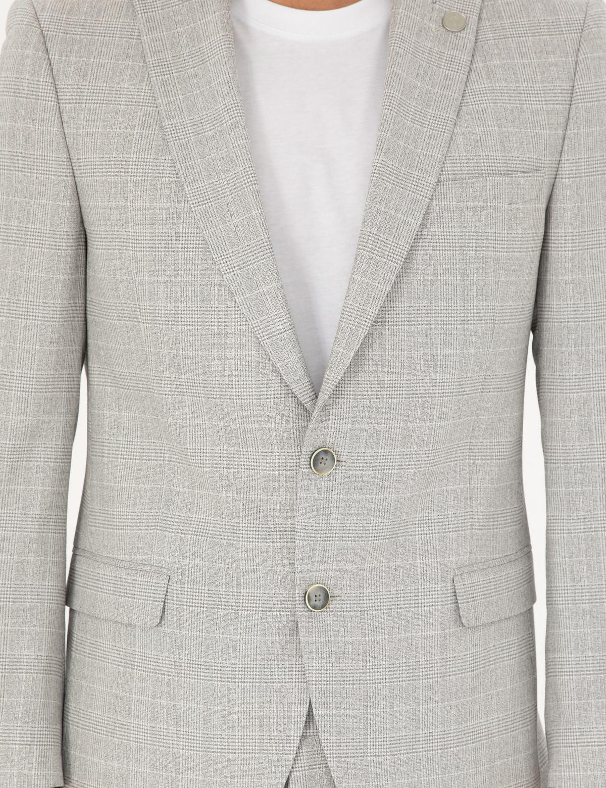 Gri Ex. Slim Fit Takım Elbise - 50285291026