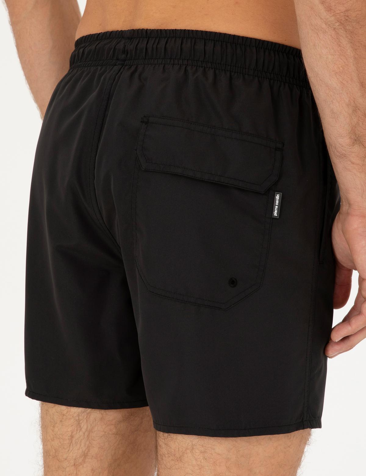 Siyah Regular Fit Deniz Şortu - 50291514001