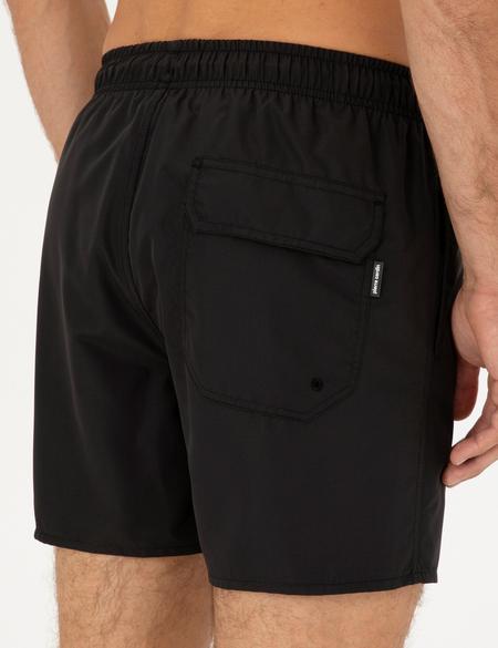 Siyah Regular Fit Deniz Şortu - 50291514001