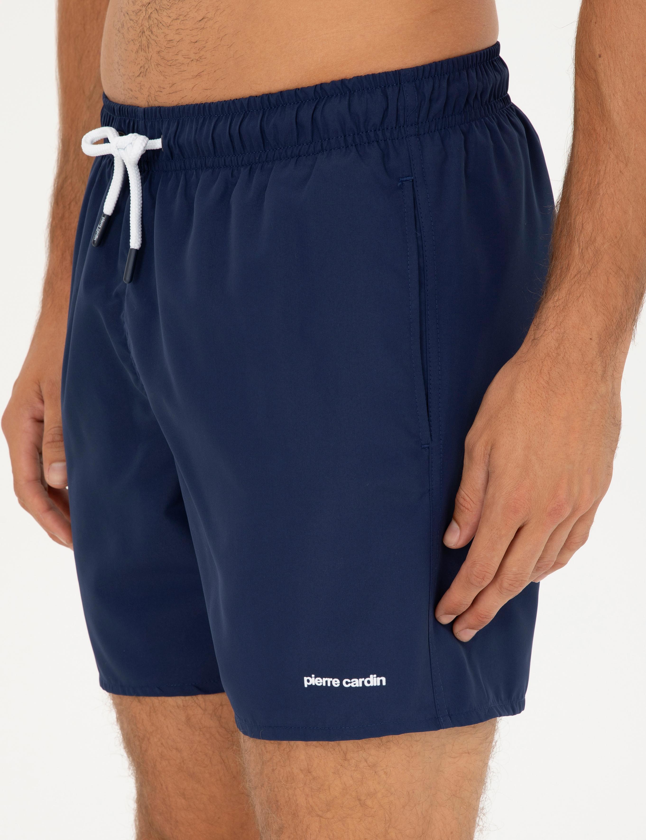 Lacivert Regular Fit Deniz Şortu