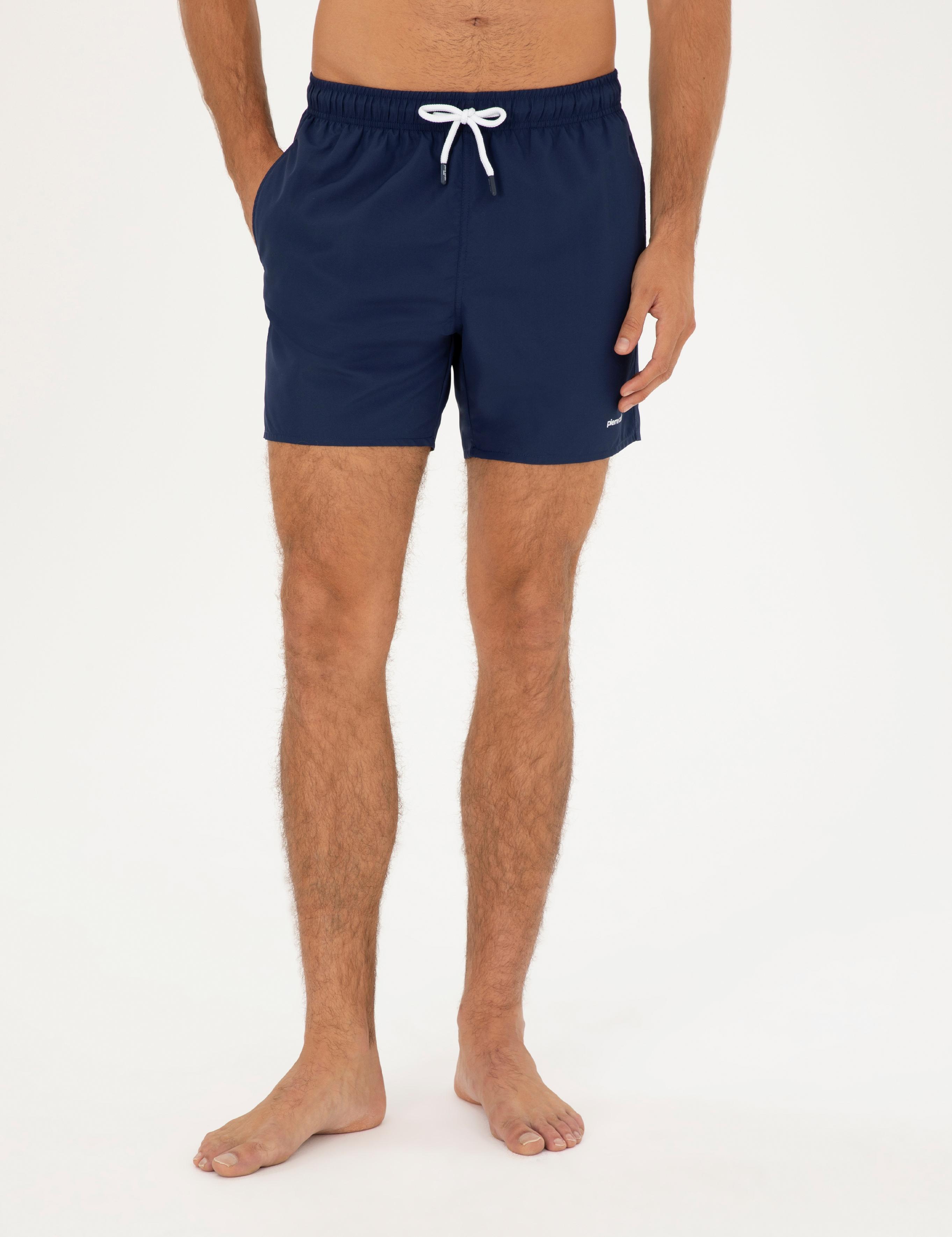 Lacivert Regular Fit Deniz Şortu