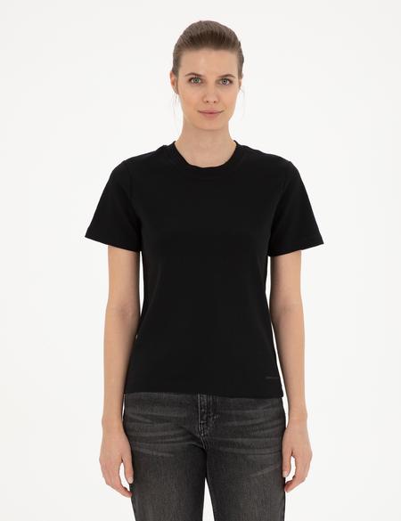 Siyah Slim Fit Tişört - 50288572013