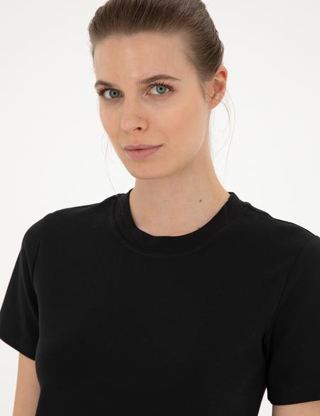 Siyah Slim Fit Tişört - 50288572013