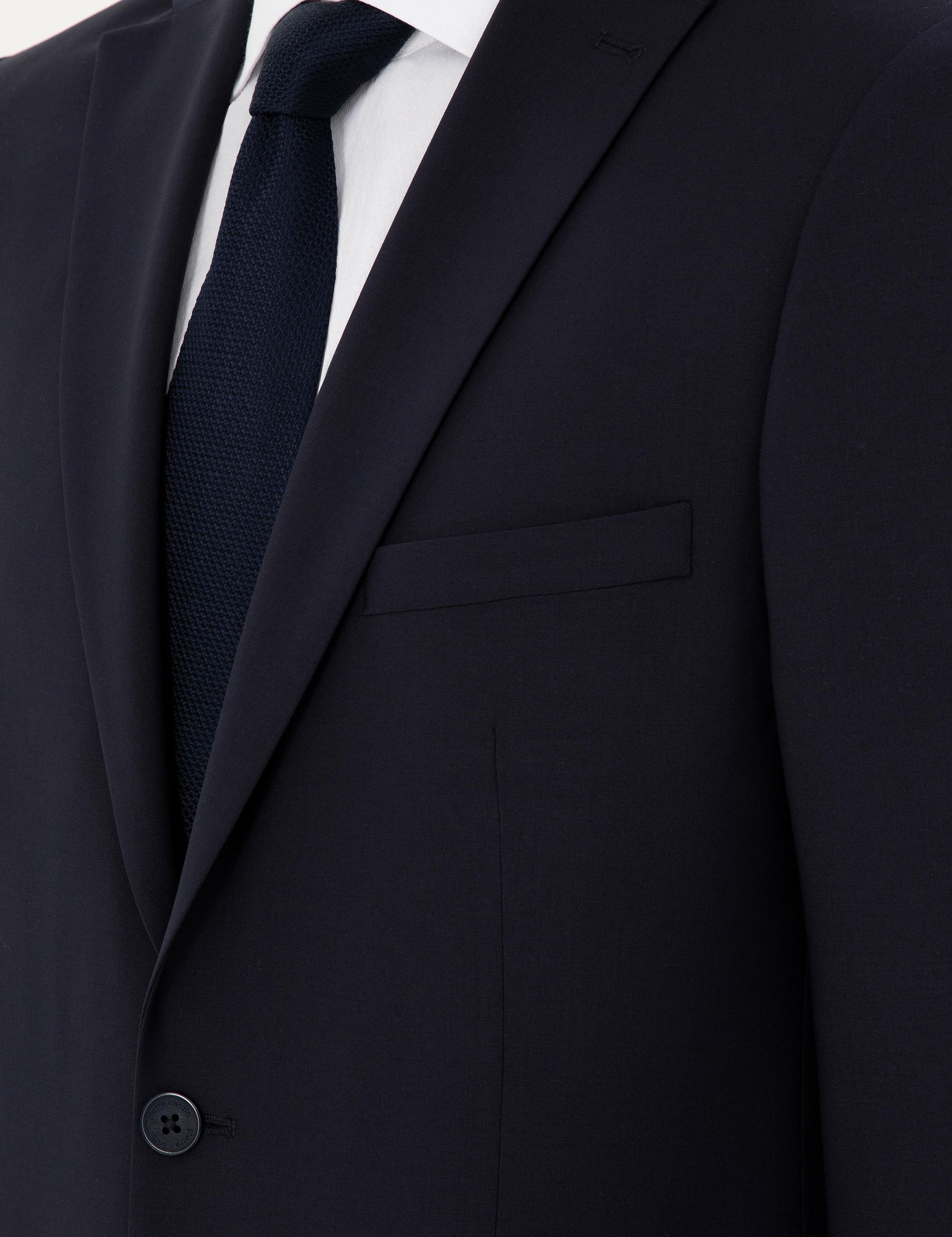 Lacivert Slim Fit Yünlü Takım Elbise