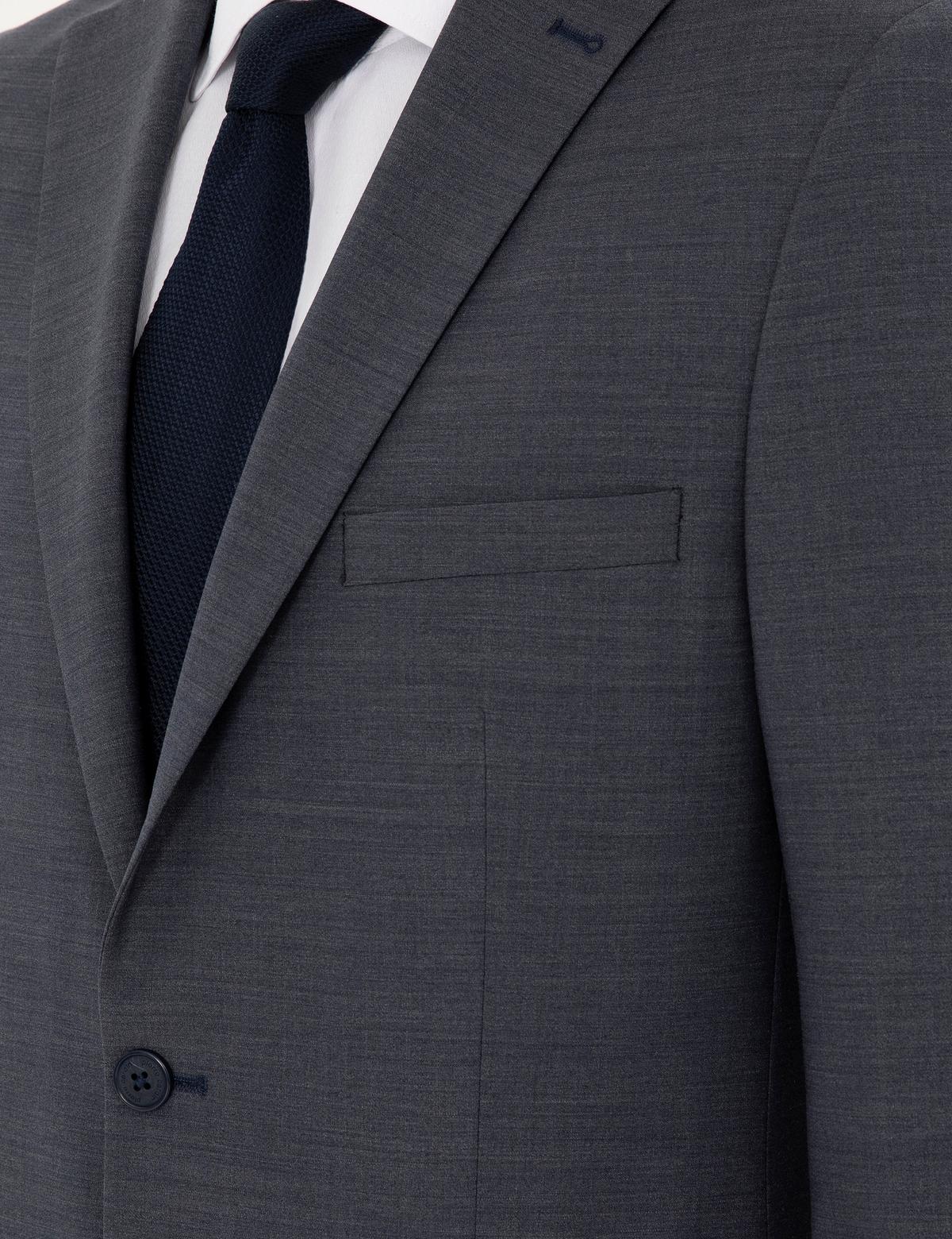 Koyu Mavi Slim Fit Yünlü Takım Elbise - 50297483089