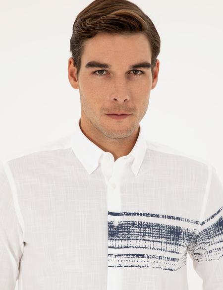 Lacivert Regular Fit Uzun Kollu Gömlek - 50289200007