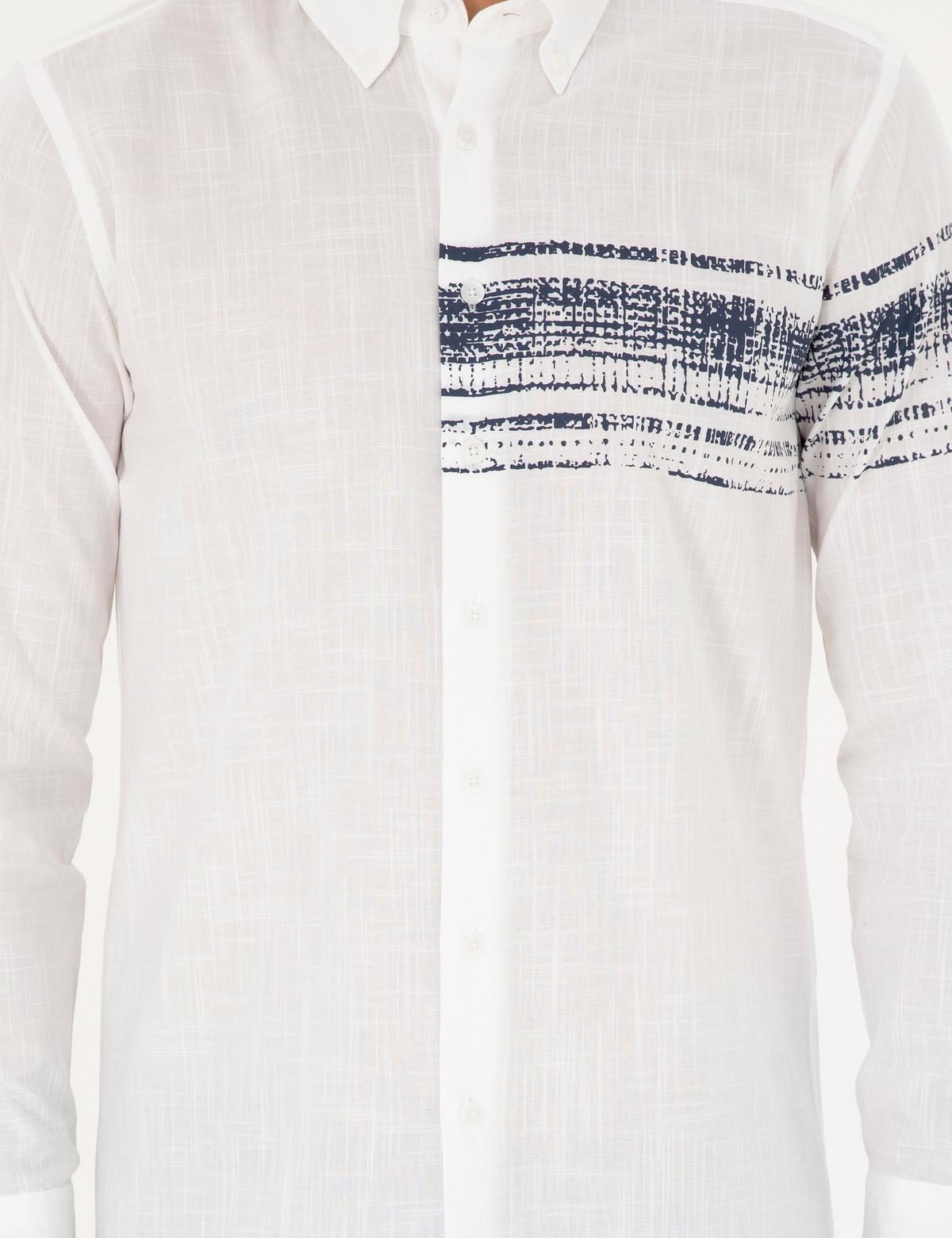 Lacivert Regular Fit Uzun Kollu Gömlek - 50289200007