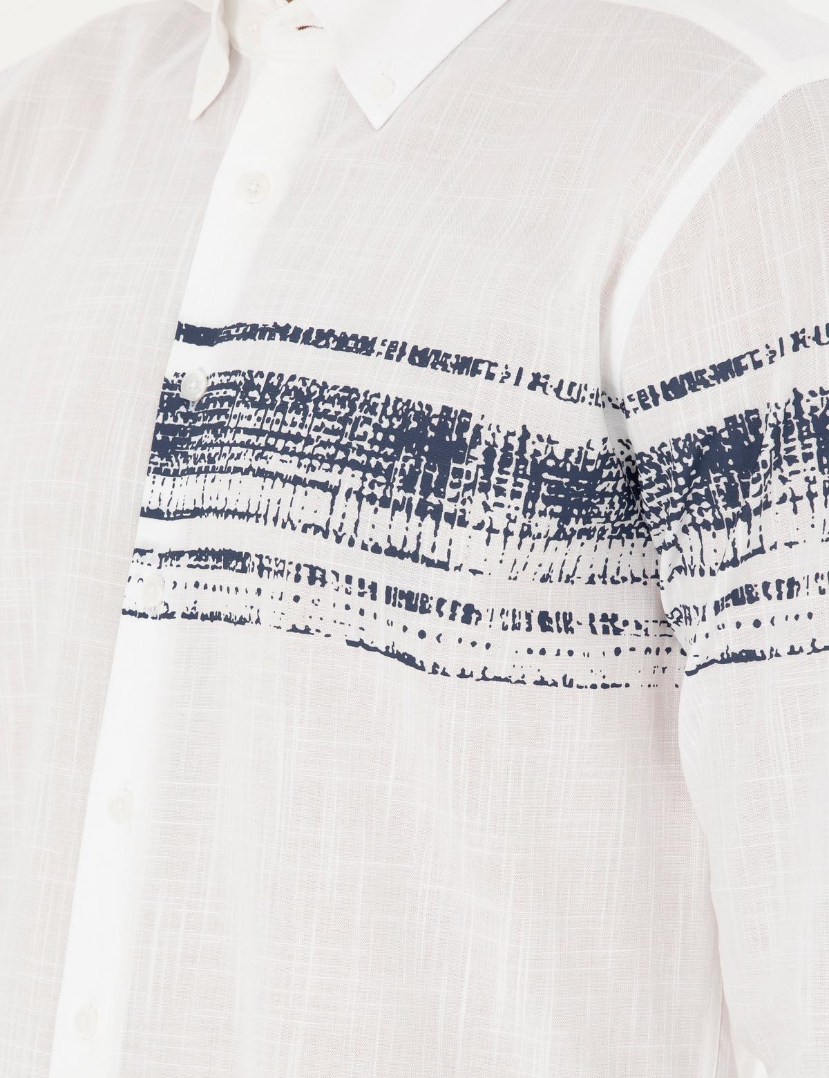 Lacivert Regular Fit Uzun Kollu Gömlek - 50289200007