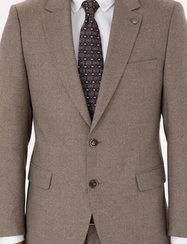 Açık Kahverengi Slim Fit Takım Elbise