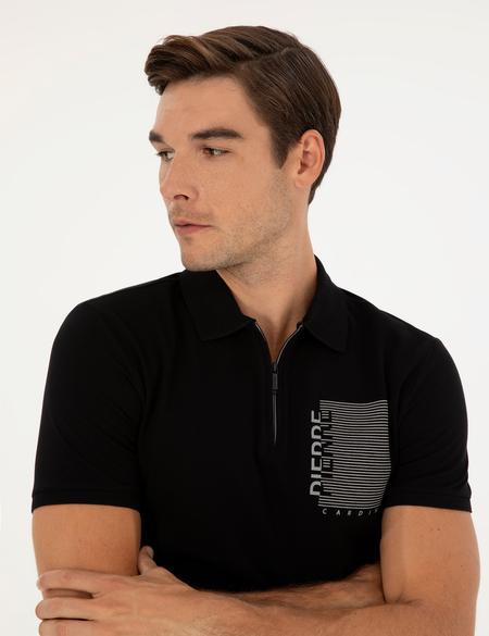 Siyah Slim Fit Tişört - 50296591028