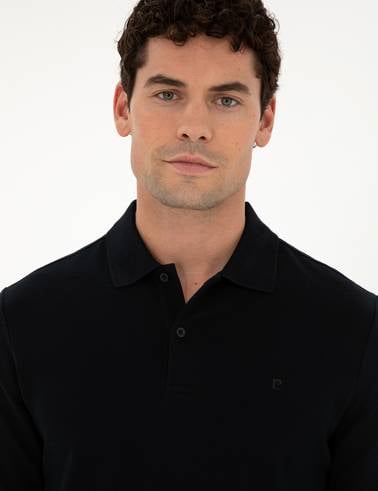Siyah Slim Fit Basic Sweatshirt