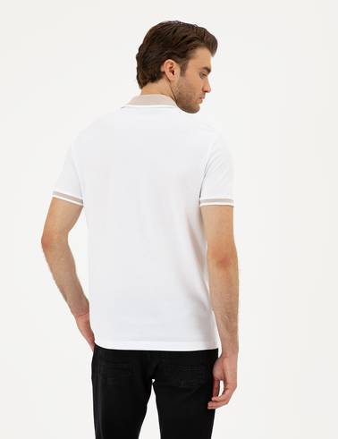 Beyaz Slim Fit Tişört