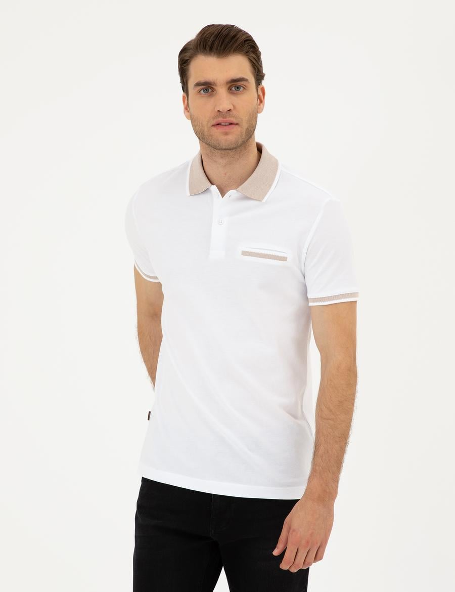 Beyaz Slim Fit Tişört