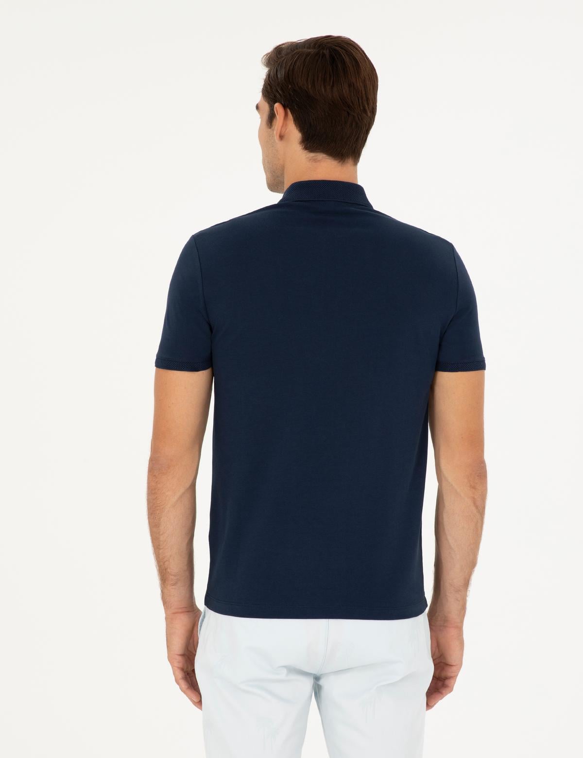 Lacivert Slim Fit Tişört - 50296591010