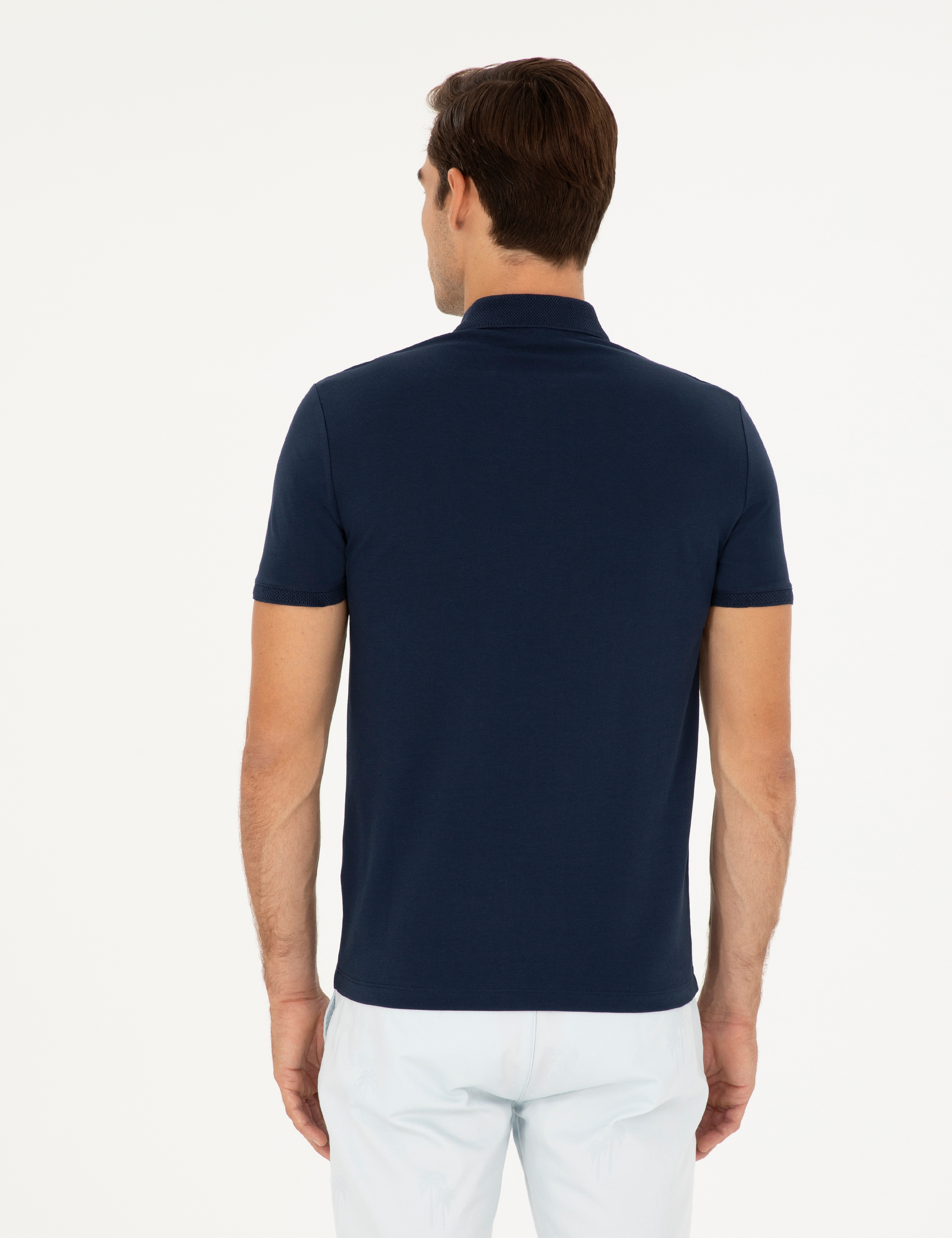 Lacivert Slim Fit Tişört - Image 5