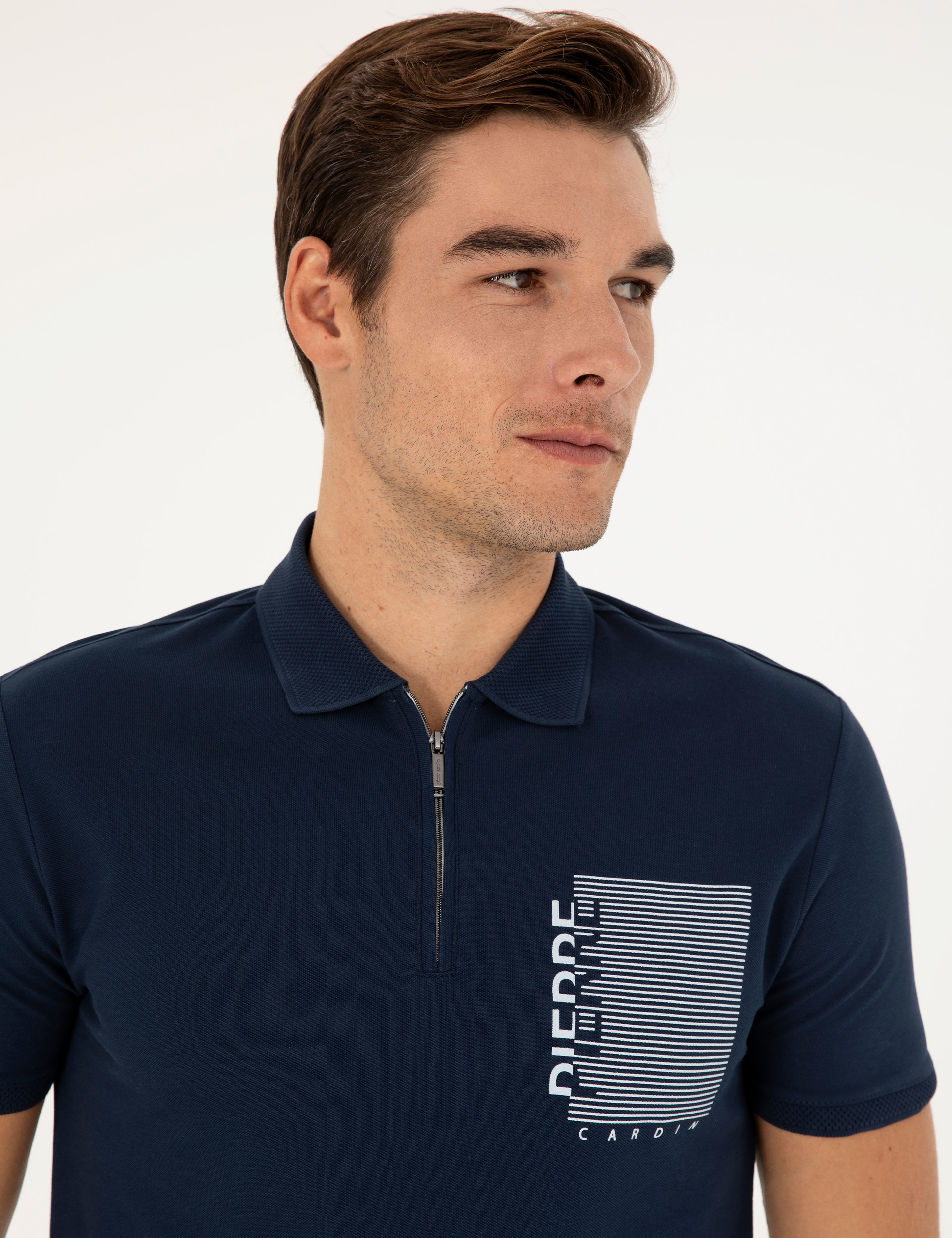 Lacivert Slim Fit Tişört