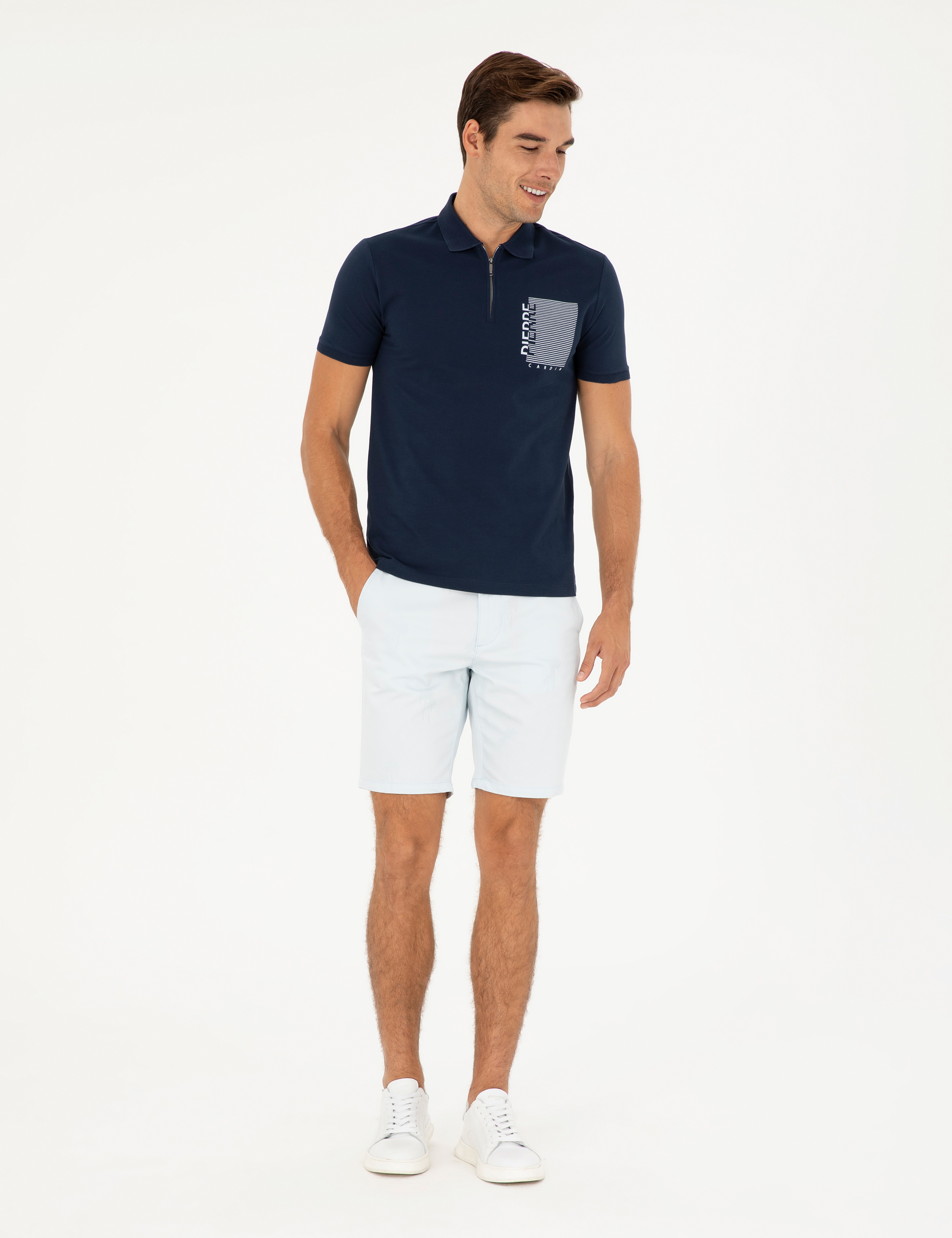 Lacivert Slim Fit Tişört - Image 4