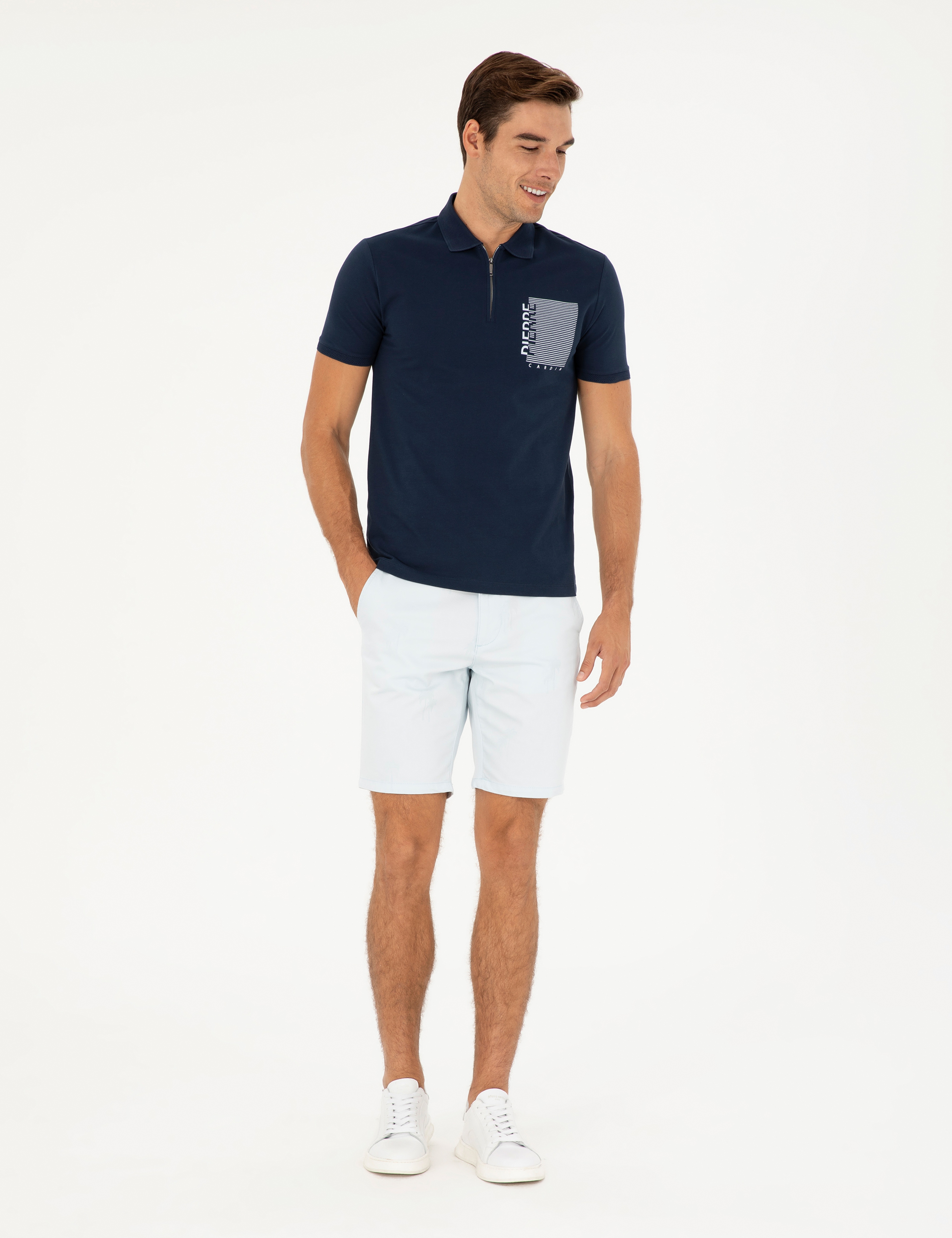 Lacivert Slim Fit Tişört