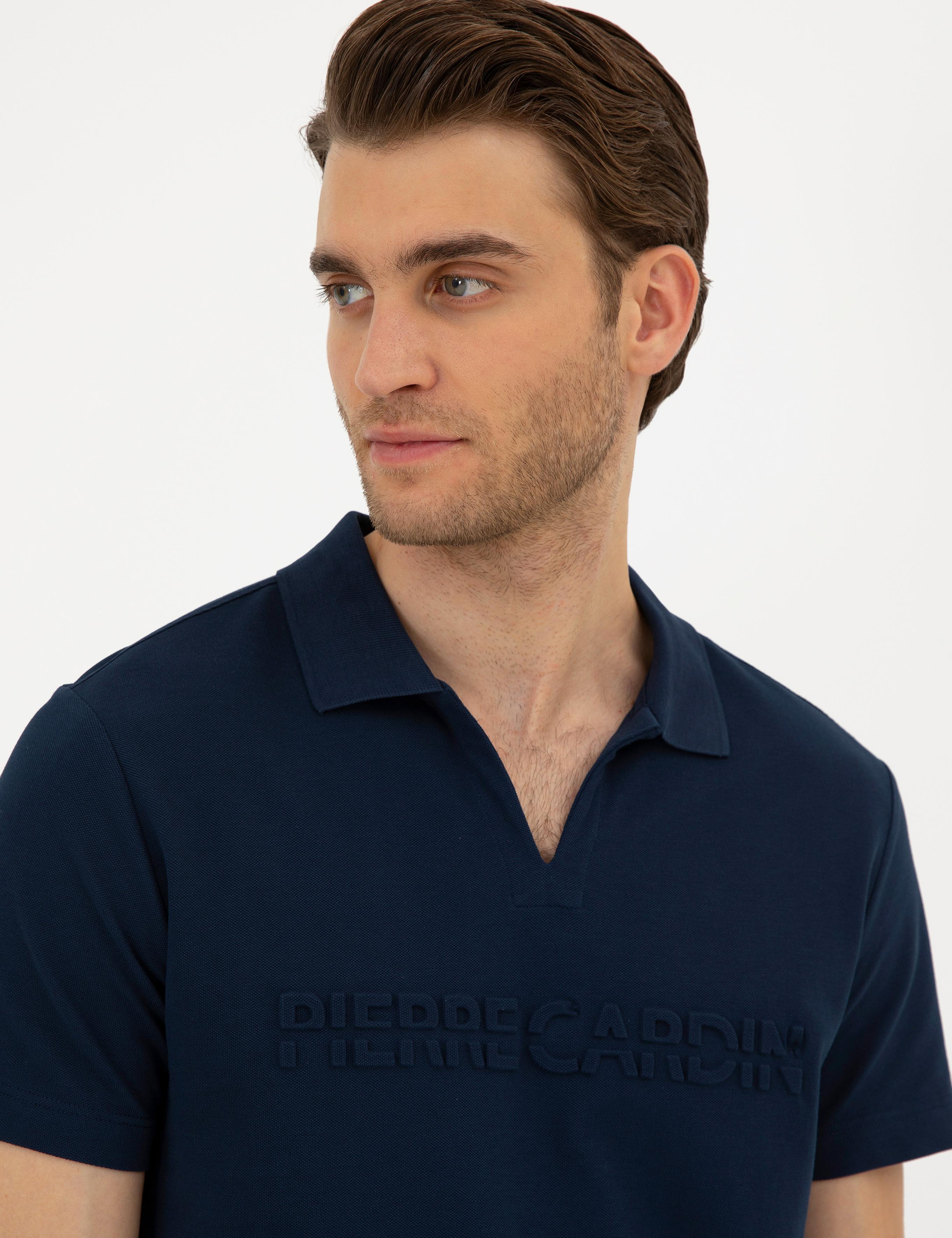 Lacivert Slim Fit Tişört