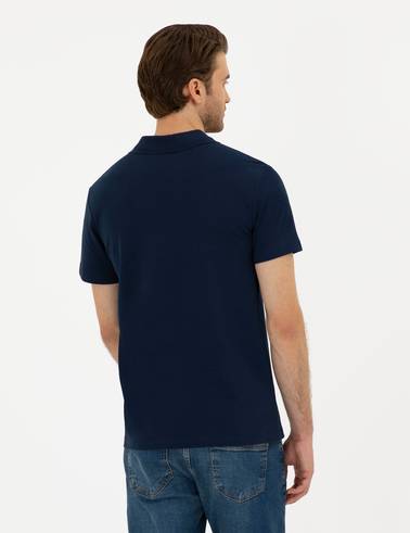 Lacivert Slim Fit Tişört