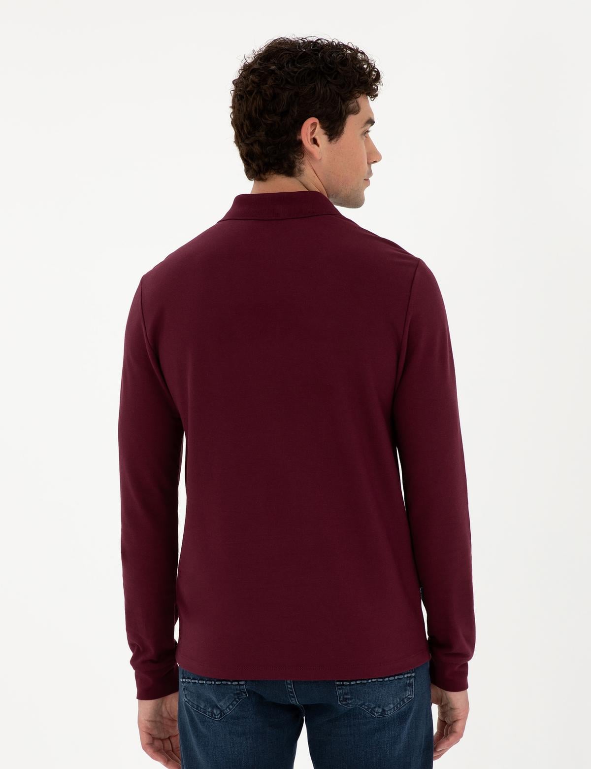 Bordo Slim Fit Basic Sweatshirt - 50294438017