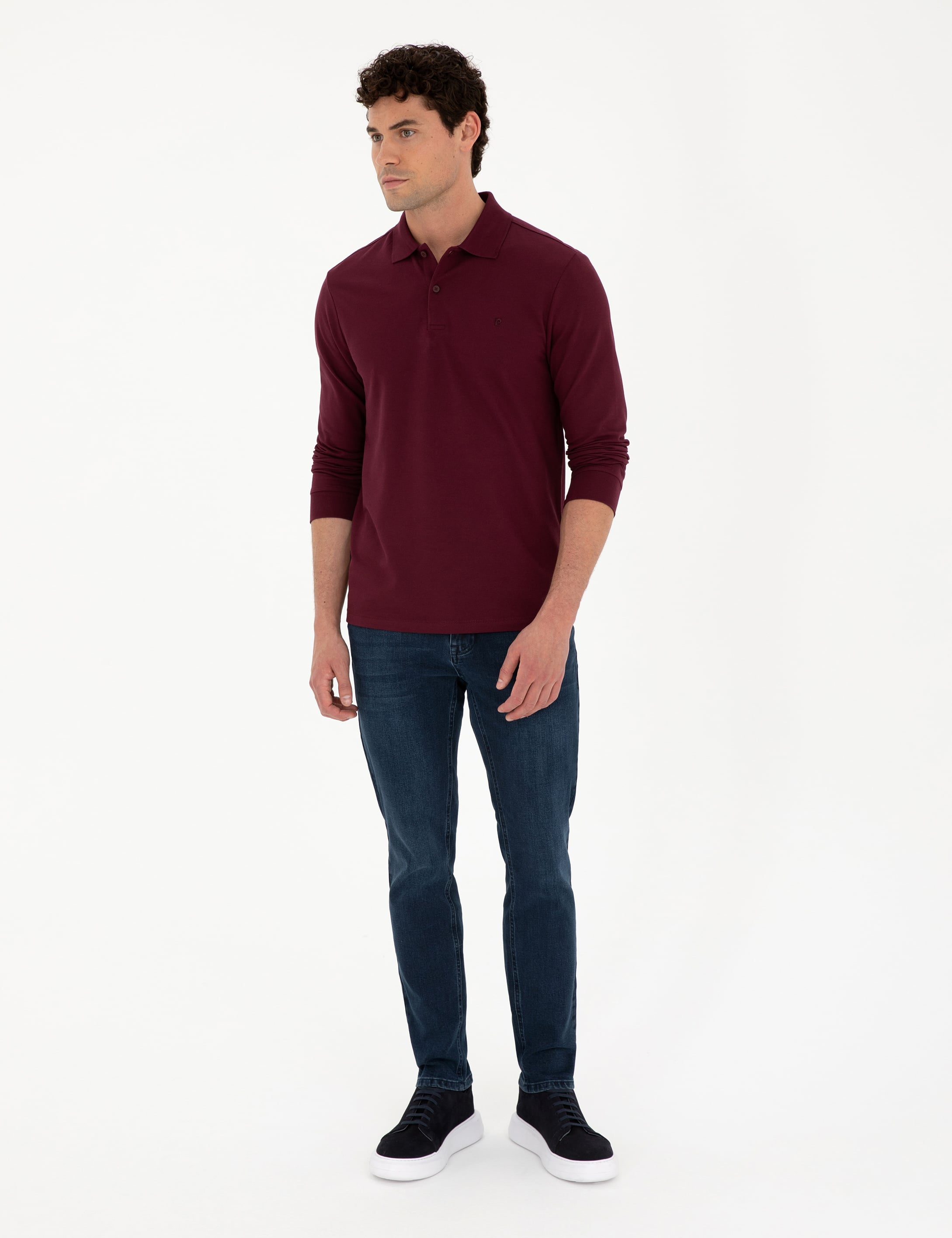 Bordo Slim Fit Basic Sweatshirt