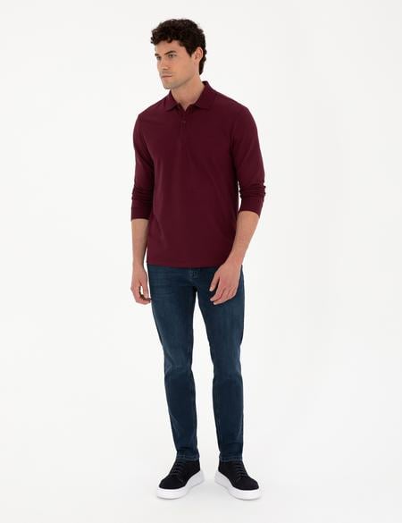 Bordo Slim Fit Basic Sweatshirt - 50294438017