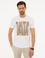 Beyaz Slim Fit Bisiklet Yaka T-Shirt