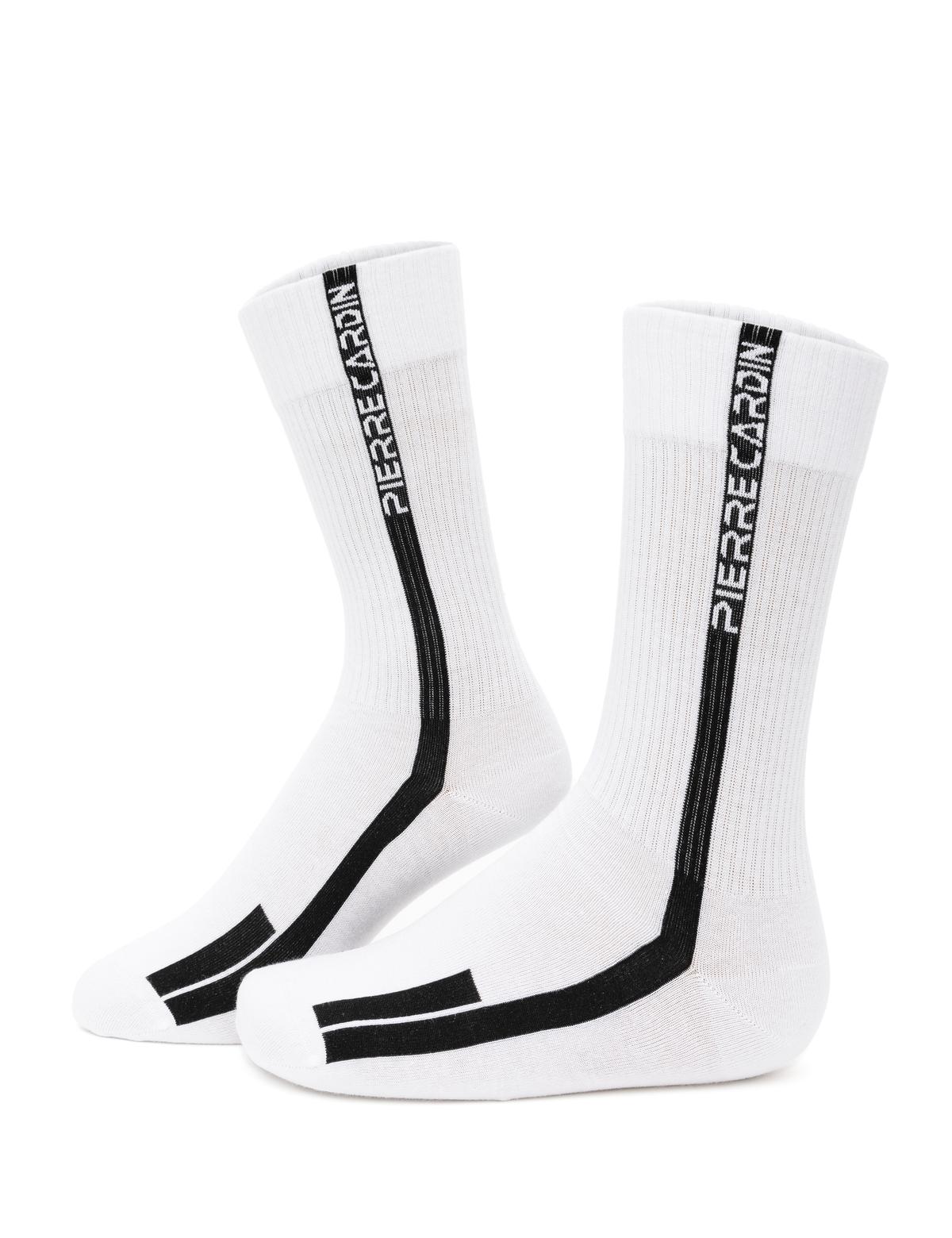 Erkek Pamuk Karışımlı Siyah Soket Desenli Çorap