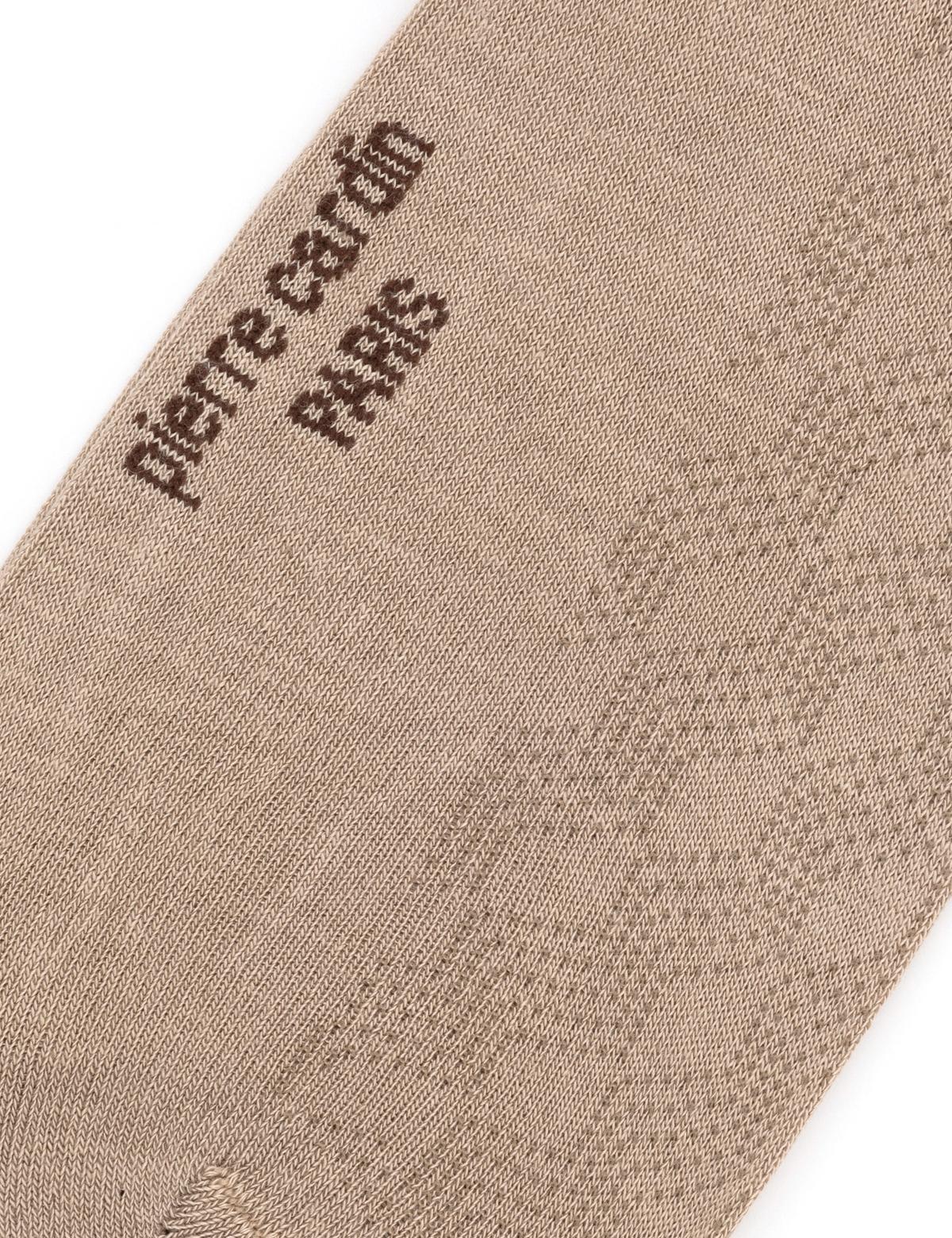 Erkek Bambu Karışımlı Bej Soket Desenli Çorap - 50291780003