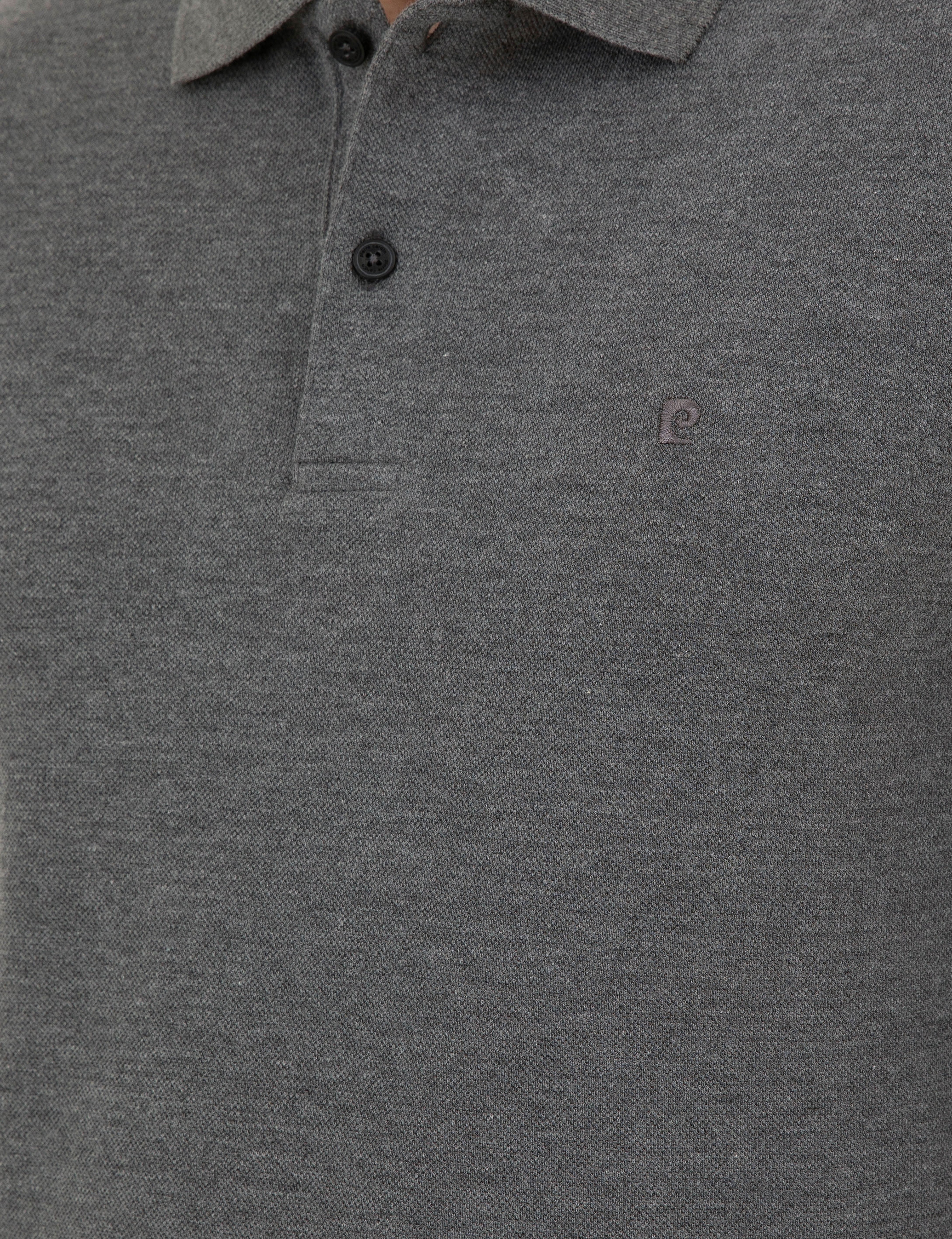 Antrasit Melanj Slim Fit Basic Sweatshirt