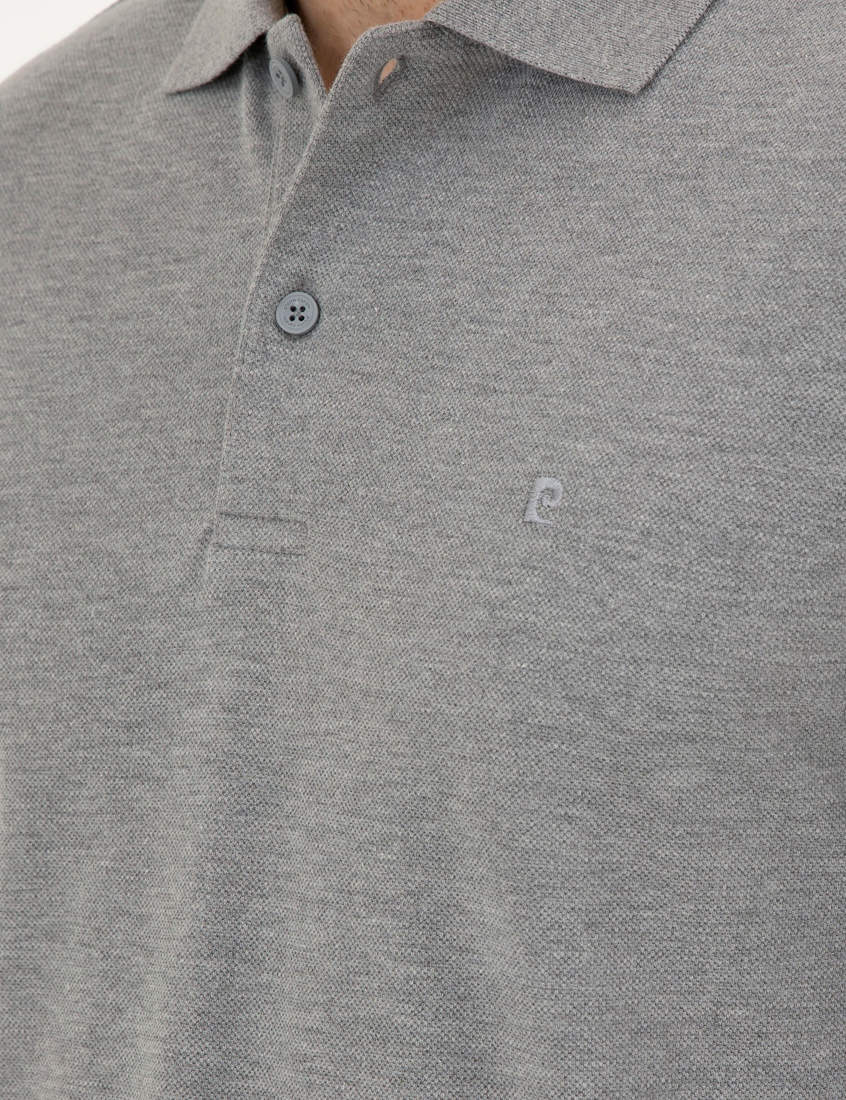 Gri Melanj Slim Fit Basic Sweatshirt