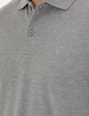 Gri Melanj Slim Fit Basic Sweatshirt