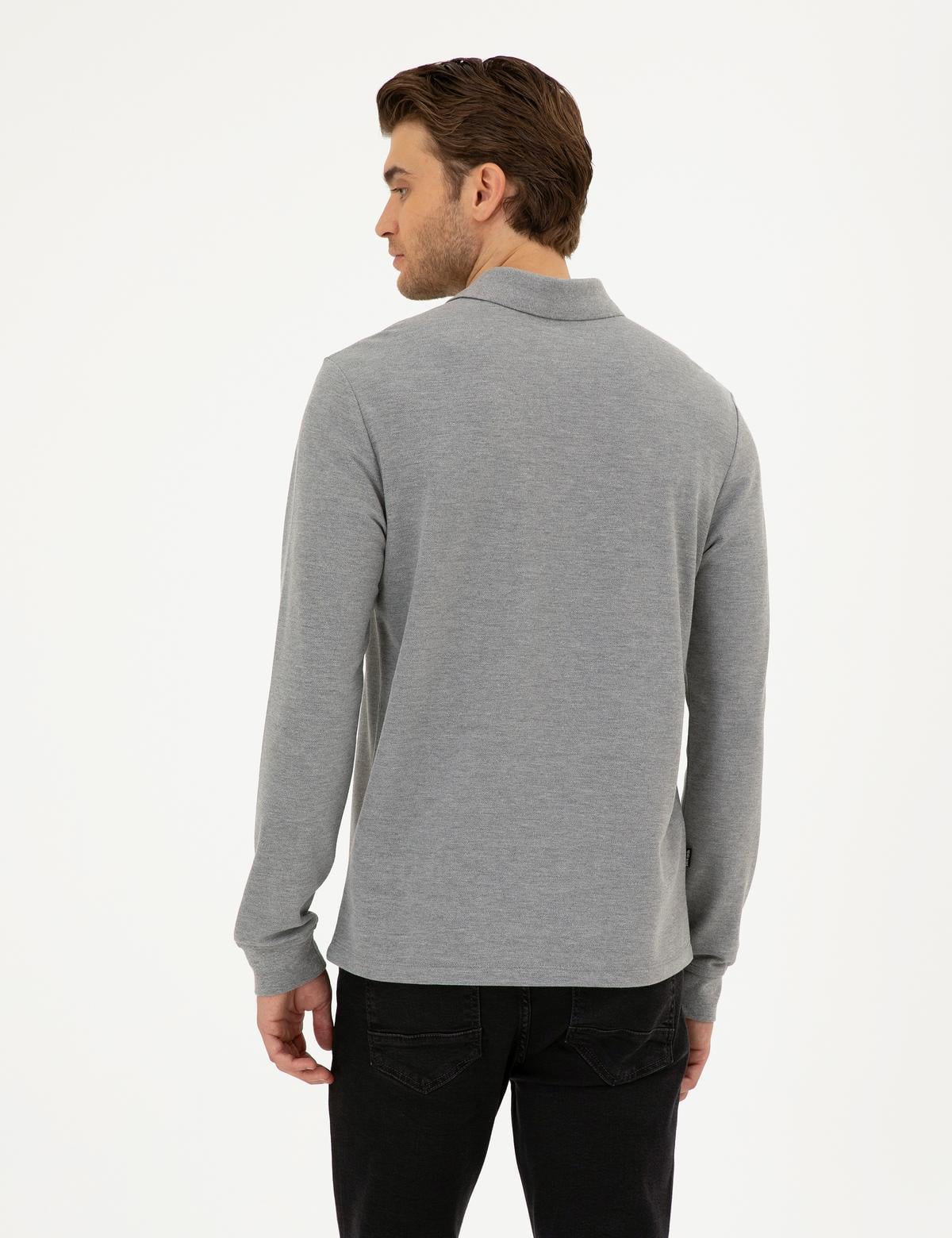 Gri Melanj Slim Fit Basic Sweatshirt - 50294438034