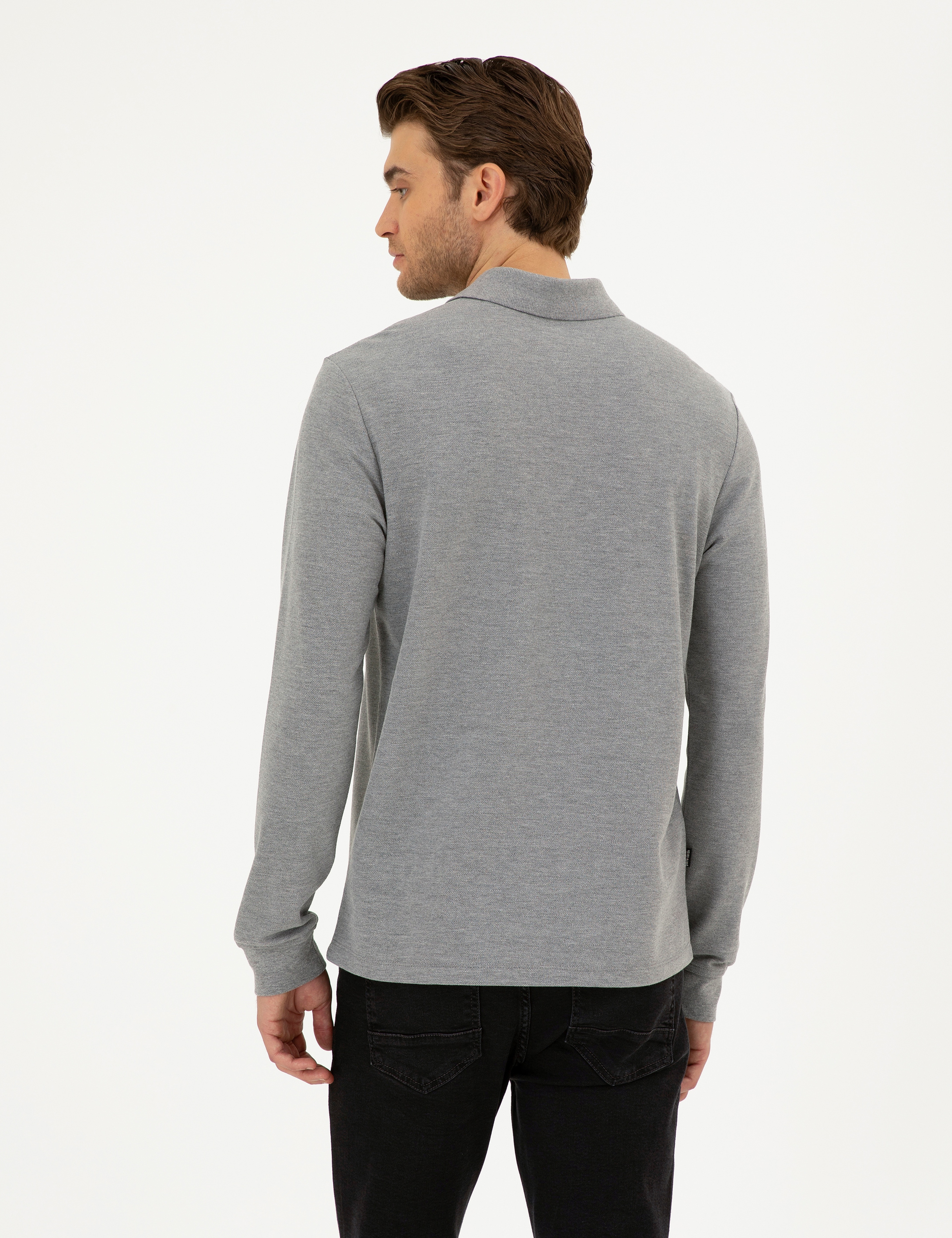 Gri Melanj Slim Fit Basic Sweatshirt - Image 5