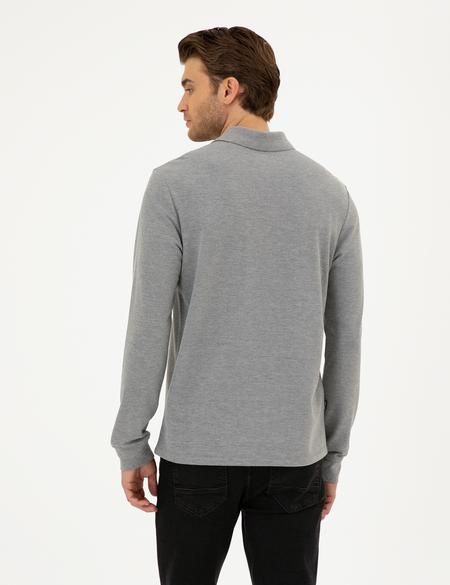 Gri Melanj Slim Fit Basic Sweatshirt - 50294438034