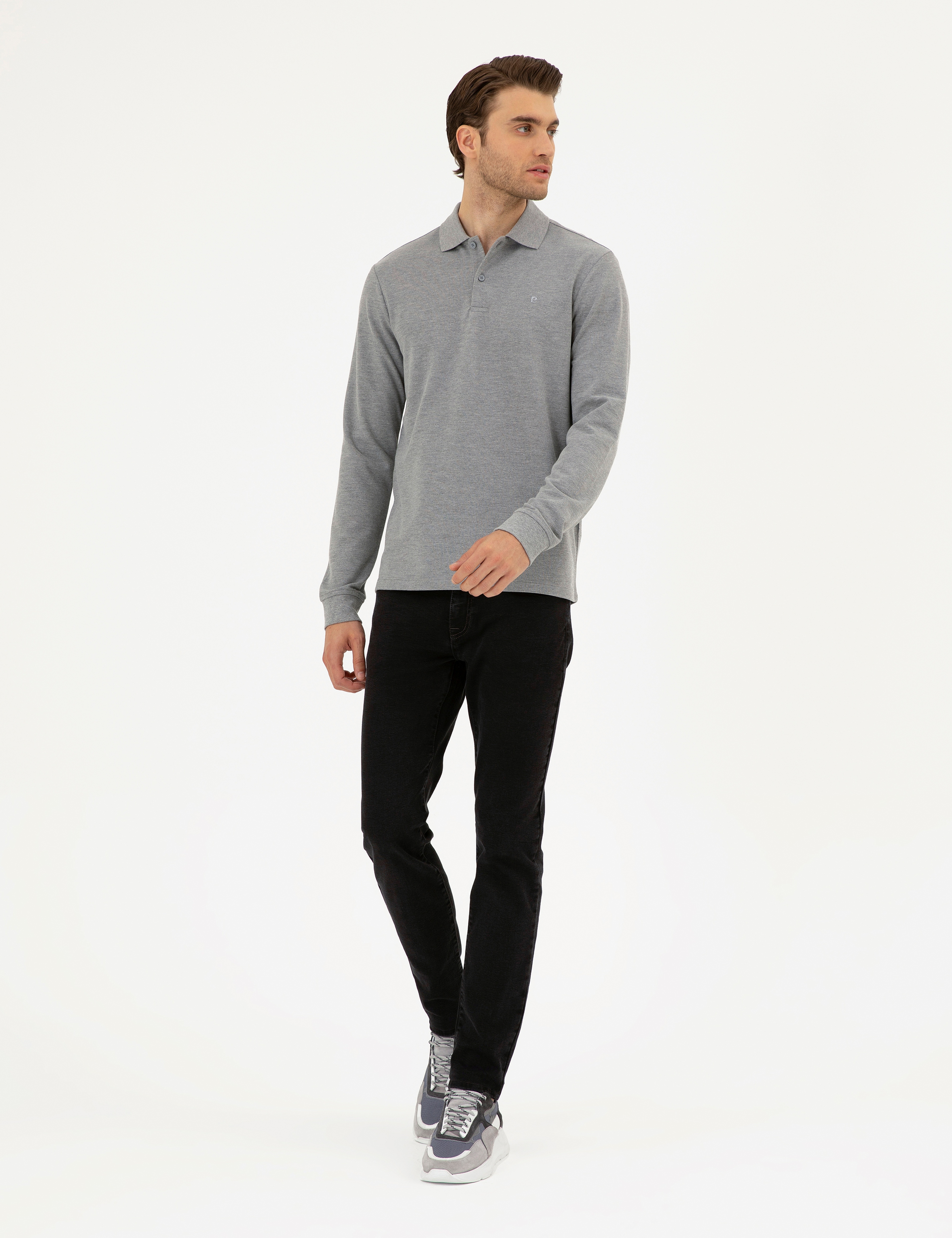 Gri Melanj Slim Fit Basic Sweatshirt - Image 4