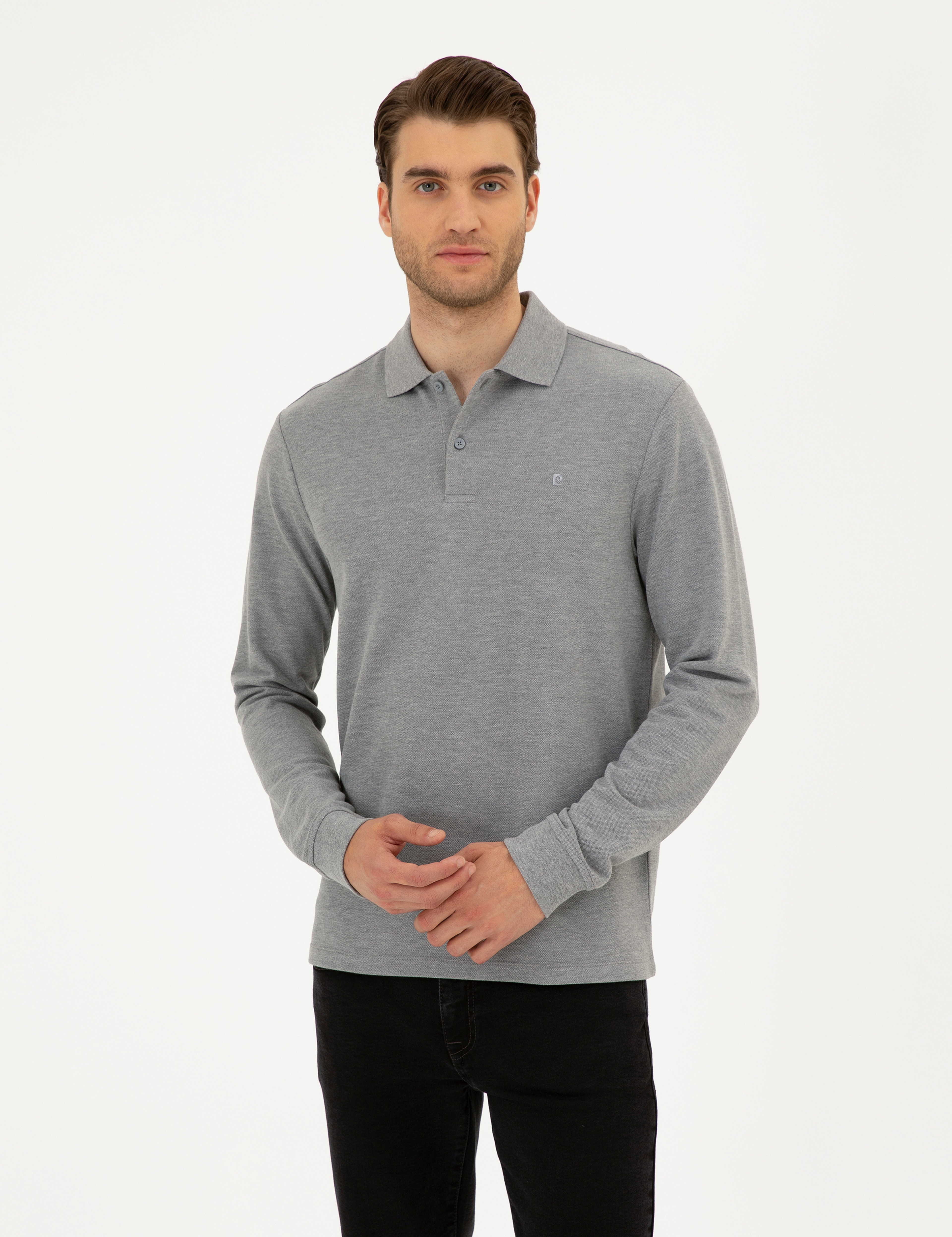 Gri Melanj Slim Fit Basic Sweatshirt - Image 1